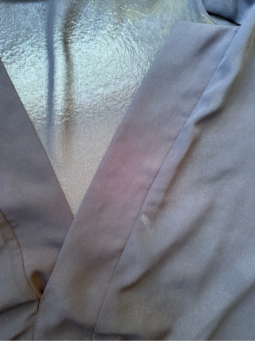 ORTTU Men's Sheer Black Long Sleeve Button-Up Shirt - Picture 8 of 8